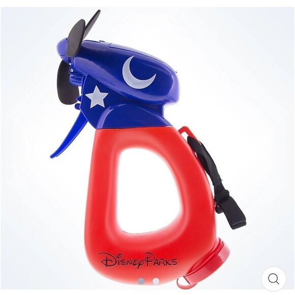 DISNEY PARKS SORCERER Red White Blue SPRAY COOLING FAN NEW WITH TAGS - Picture 3 of 7